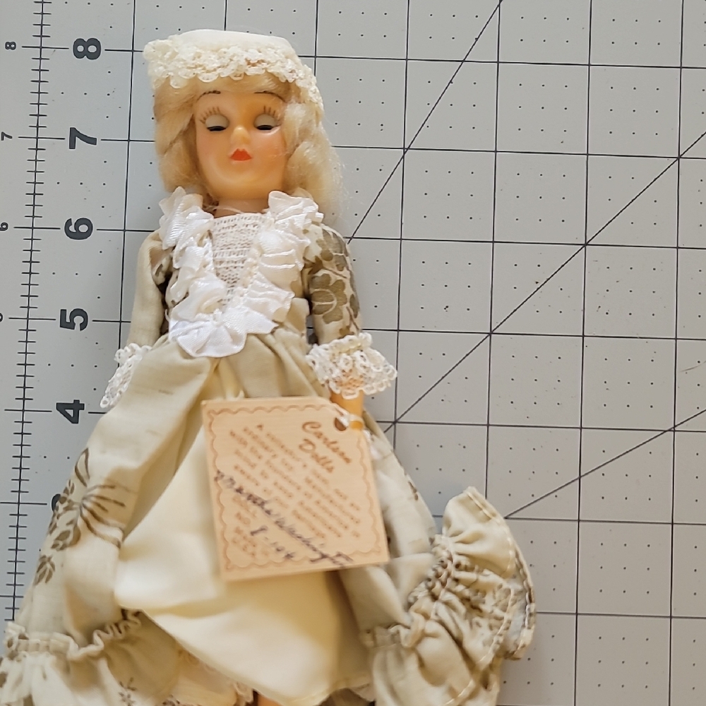 Vintage Carson Dolls Martha Washington in Lace Dress